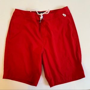 Mens Red Abercrombie & Fitch Swim Shorts